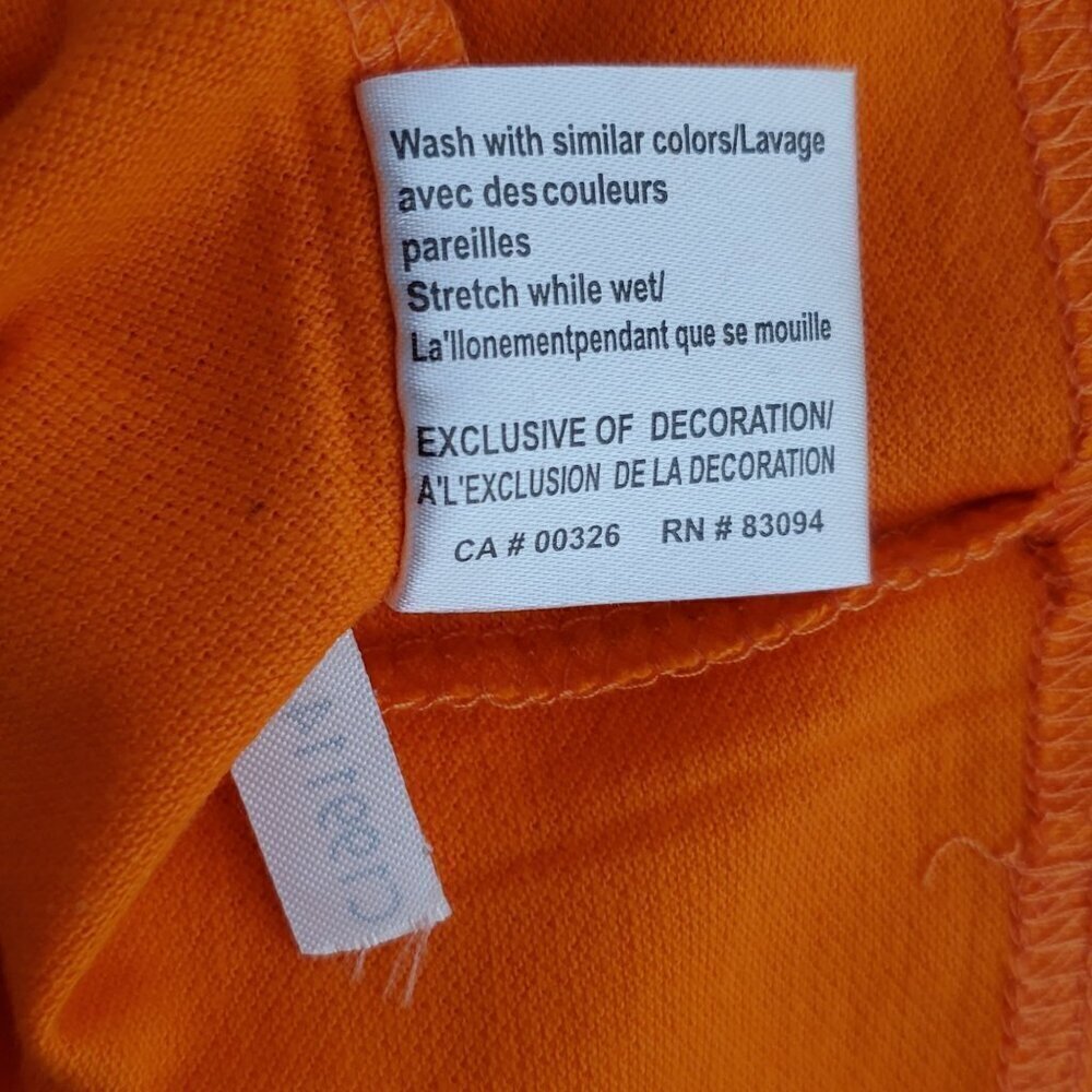 Clique Mens 4XL Orange Cotton Polo Shirt With Collar & Short Sleeves - Picture 8 of 8